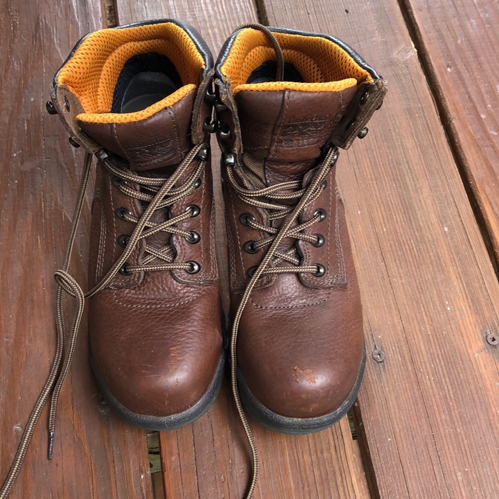 Steel toe Timberland Work Boots